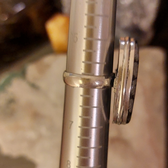 Snowflake Obsidian Large Oval Ring - Picture 5 of 5